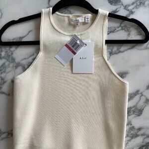 A.L.C. Cream Sleevless Top